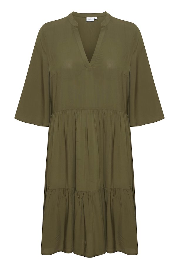 Army Green Dress from Saint Tropez – Buy Army Green Dress from size. XS ...