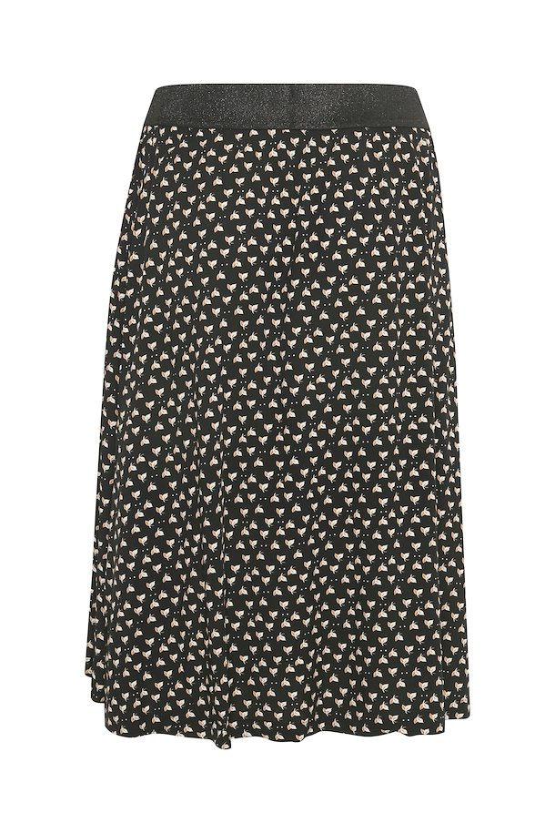 Black Leaves Dot Skirt from Saint Tropez – Buy Black Leaves Dot Skirt ...