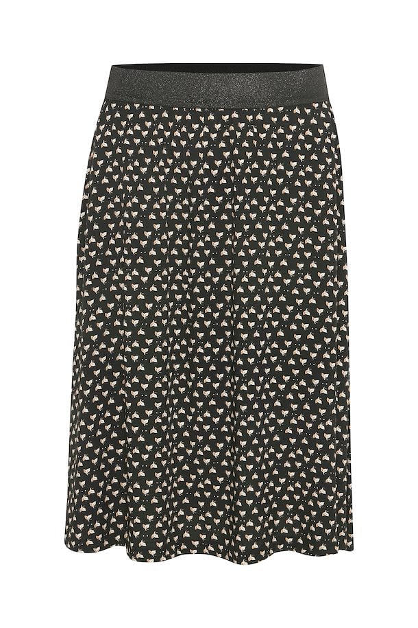 Black Leaves Dot Skirt from Saint Tropez – Buy Black Leaves Dot Skirt ...