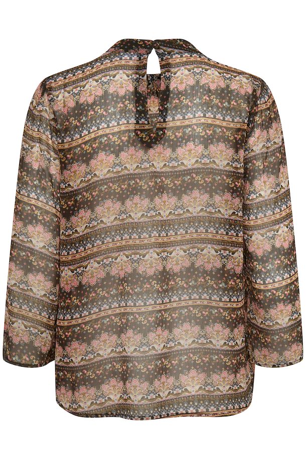 Black Paisley Shirt with long sleeve from Saint Tropez – Buy Black ...