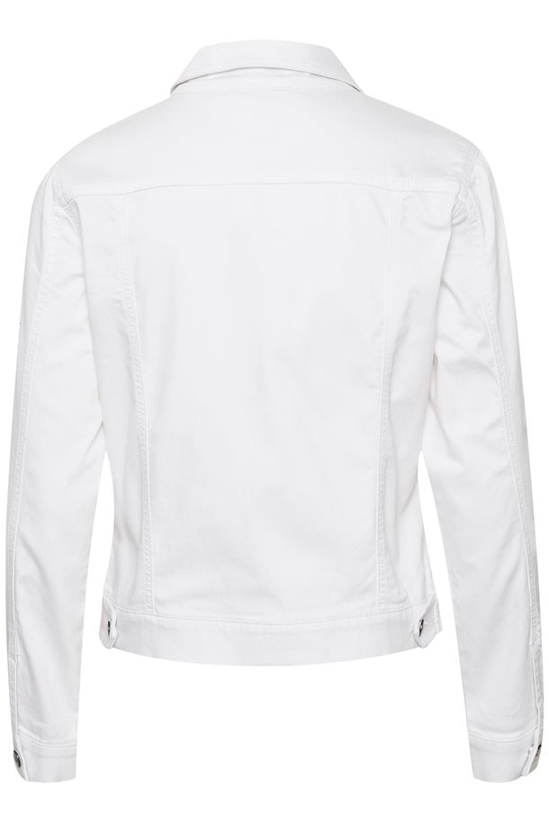Bright White Denim jacket from Saint Tropez – Buy Bright White Denim ...