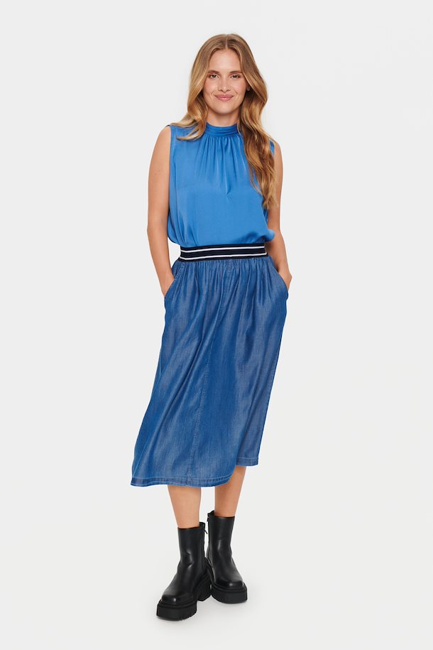 Dutch Blue ChambraSZ Skirt from Saint Tropez – Buy Dutch Blue ChambraSZ  Skirt from size. XS-XXL here
