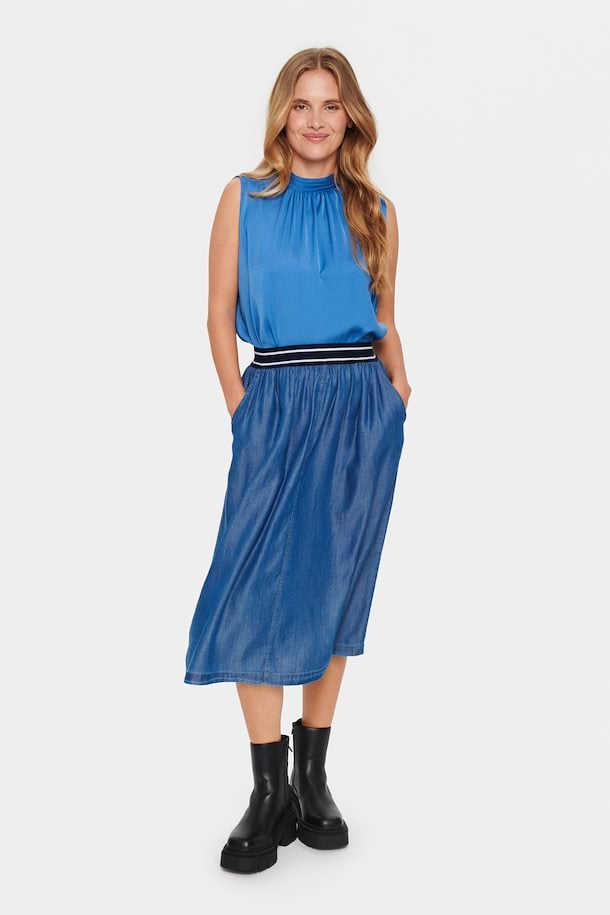 Dutch Blue ChambraSZ Skirt from Saint Tropez – Buy Dutch Blue ChambraSZ  Skirt from size. XS-XXL here