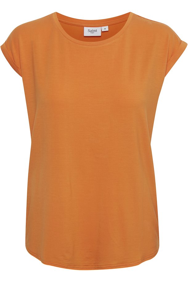 Orange Ochre AdeliaSZ T-shirt from Saint Tropez – Buy Orange Ochre ...